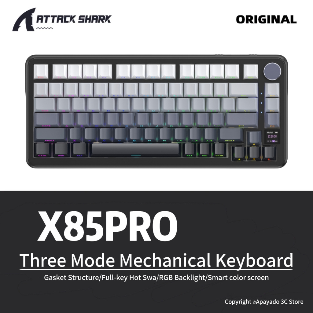 Gaming Keyboard Mini Mechanical - X85Pro ATTACK SHARK Gaming Keyboard Wireless