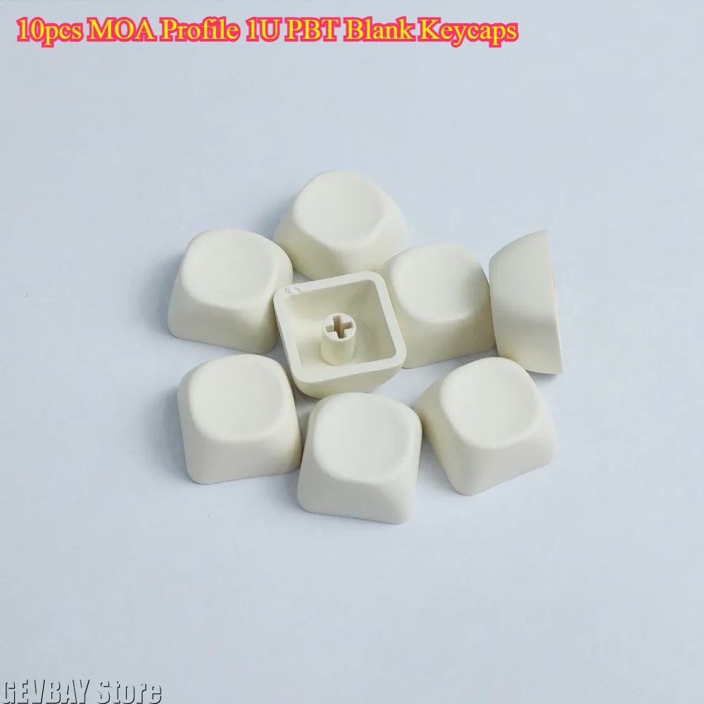 Gaming Keyboard Typewriter - 10pcs MOA Profile 1U PBT Blank
