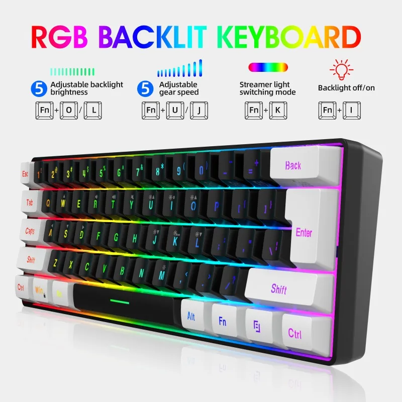 Keyboard and Mouse 60% Compute - Gaming Keyboard Mouse Combo review and price