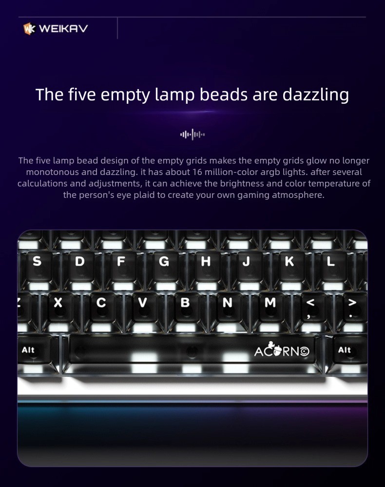 NEW WEIKAV Nut65 Aluminum Allo - Gaming Keyboard Mini Mechanical review and price