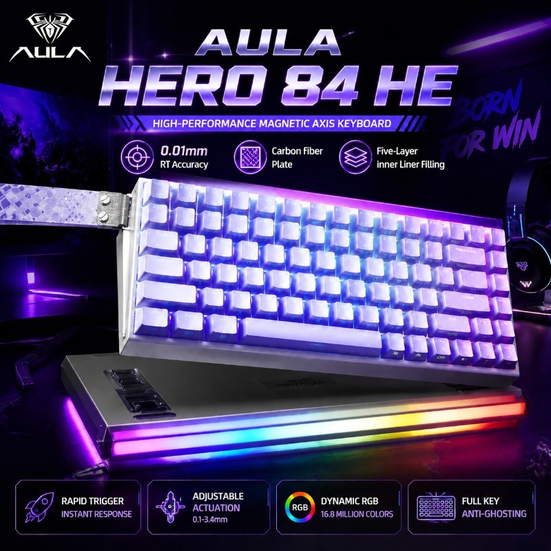 AULA HERO84 Magnetic Gaming Me - Gaming Keyboard No Rgb review and price