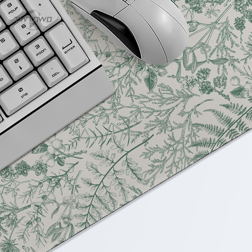 Mouse Pad Gaming Green Flower  - Gaming Keyboard Non Mechanical review and price