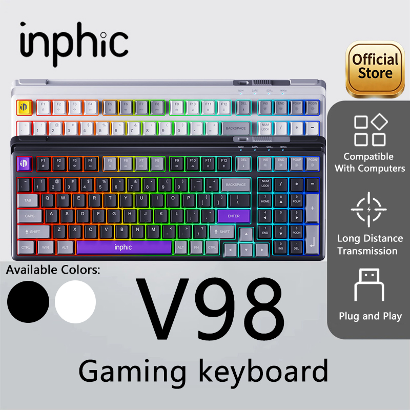 INPHIC V98 TYPE-C Wired Gaming - Gaming Keyboard No Noise review and price