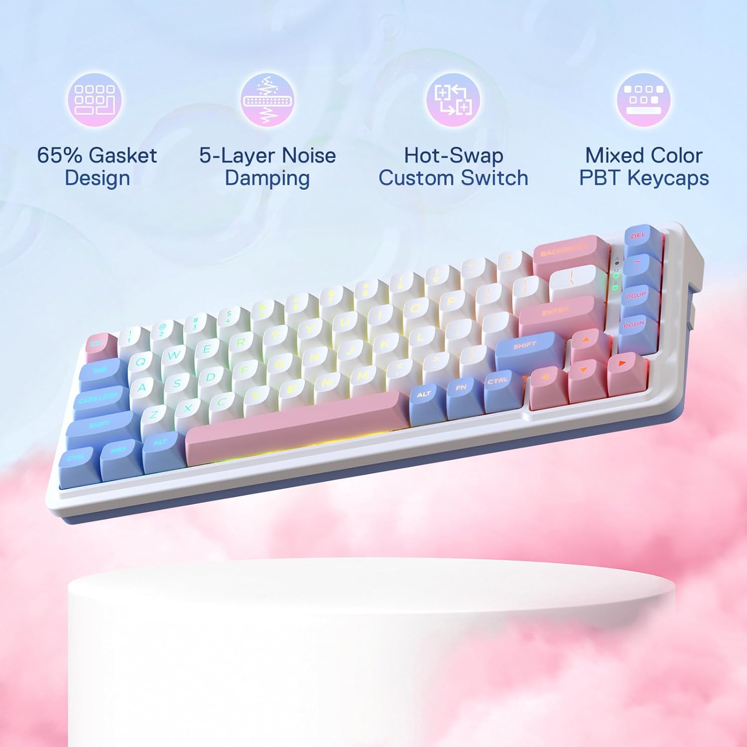Redragon K709 PRO 65% Wireless - Gaming Keyboard No Noise review and price