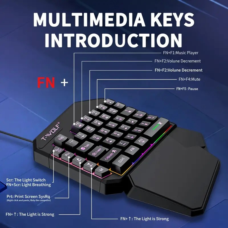 FocusOnPC TF900 2-in-1 Mobile  - Gaming Keyboard Mini Mechanical review and price