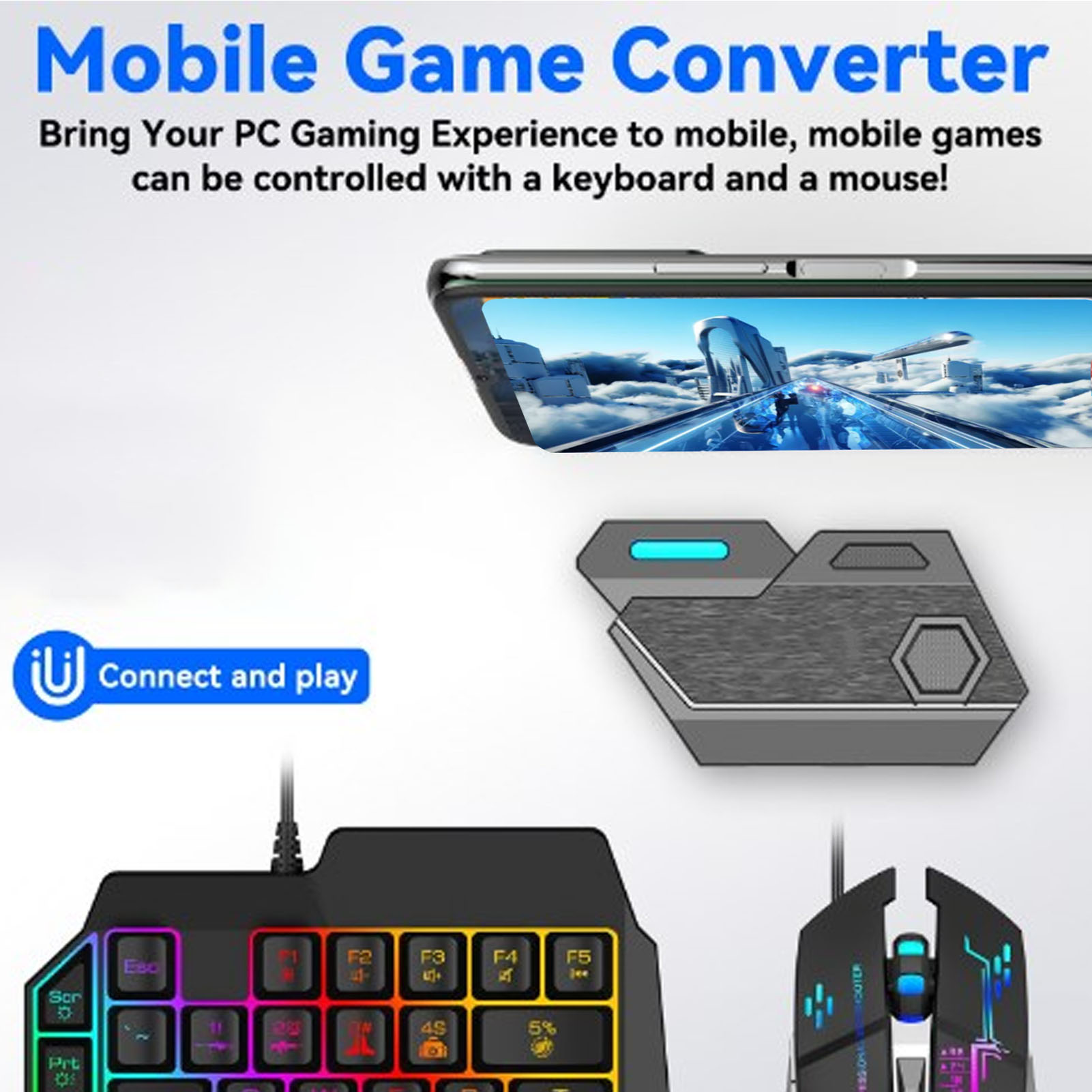Mobile Game Combo Pack Bluetoo - Gaming Keyboard Mouse Combo review and price