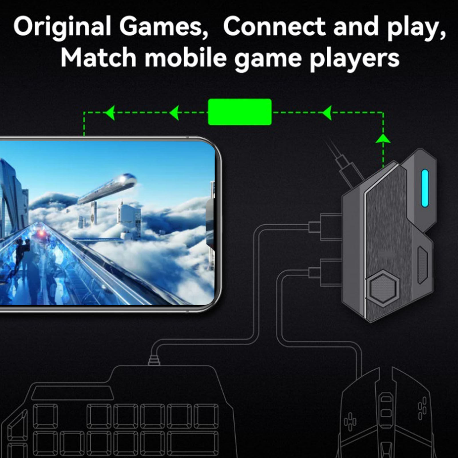 Mobile Game Combo Pack Bluetoo - Gaming Keyboard Mouse Combo review and price