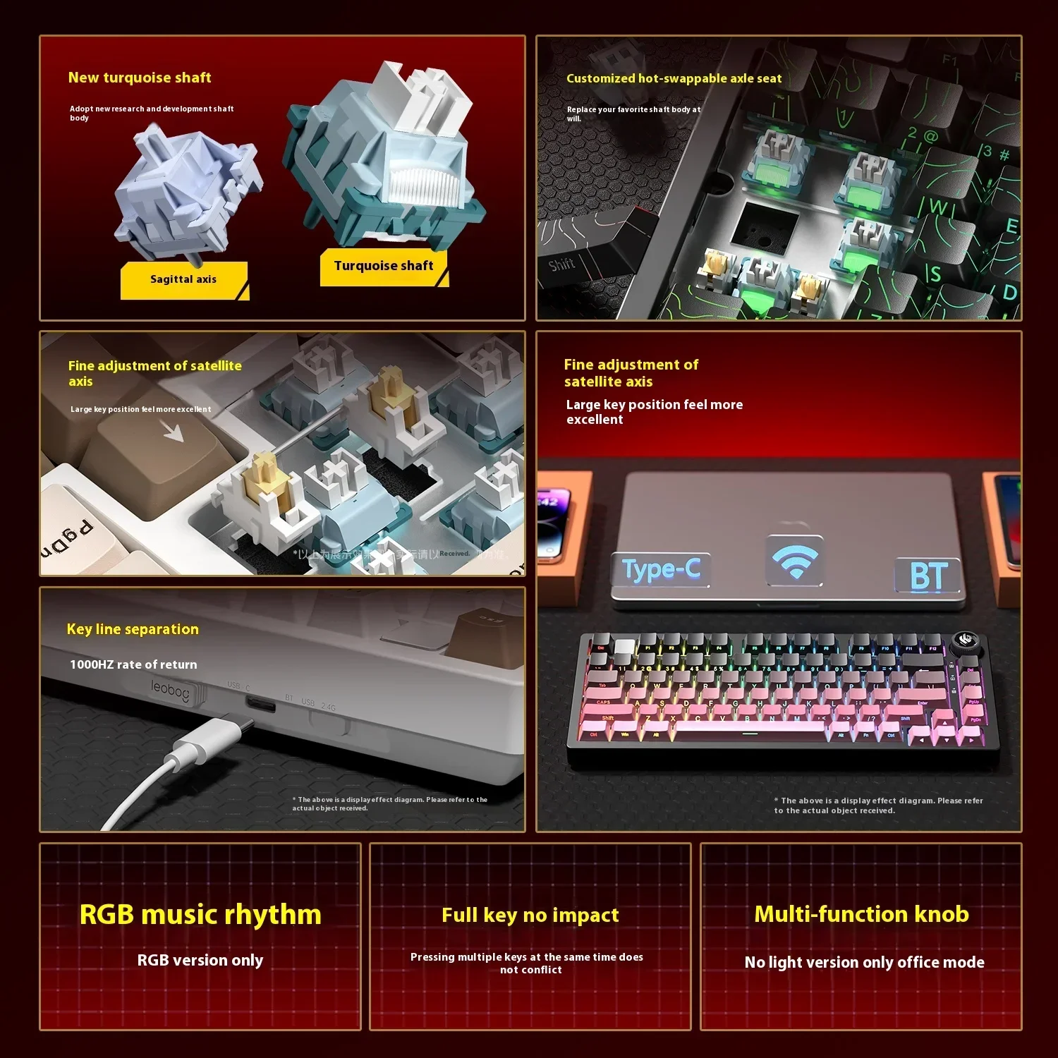 Leobog Hi75C Hi75 Hi75C Pro Al - Gaming Keyboard Mini Mechanical review and price